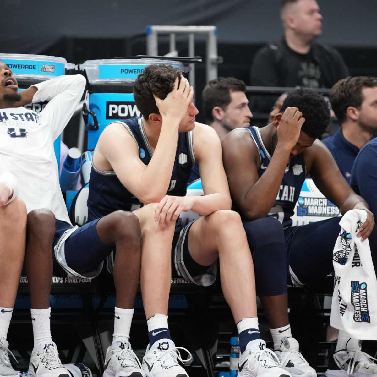 College Basketball World Reacts to Utah State Cheerleader Shown Crying on  TV—Twice - Sports Illustrated