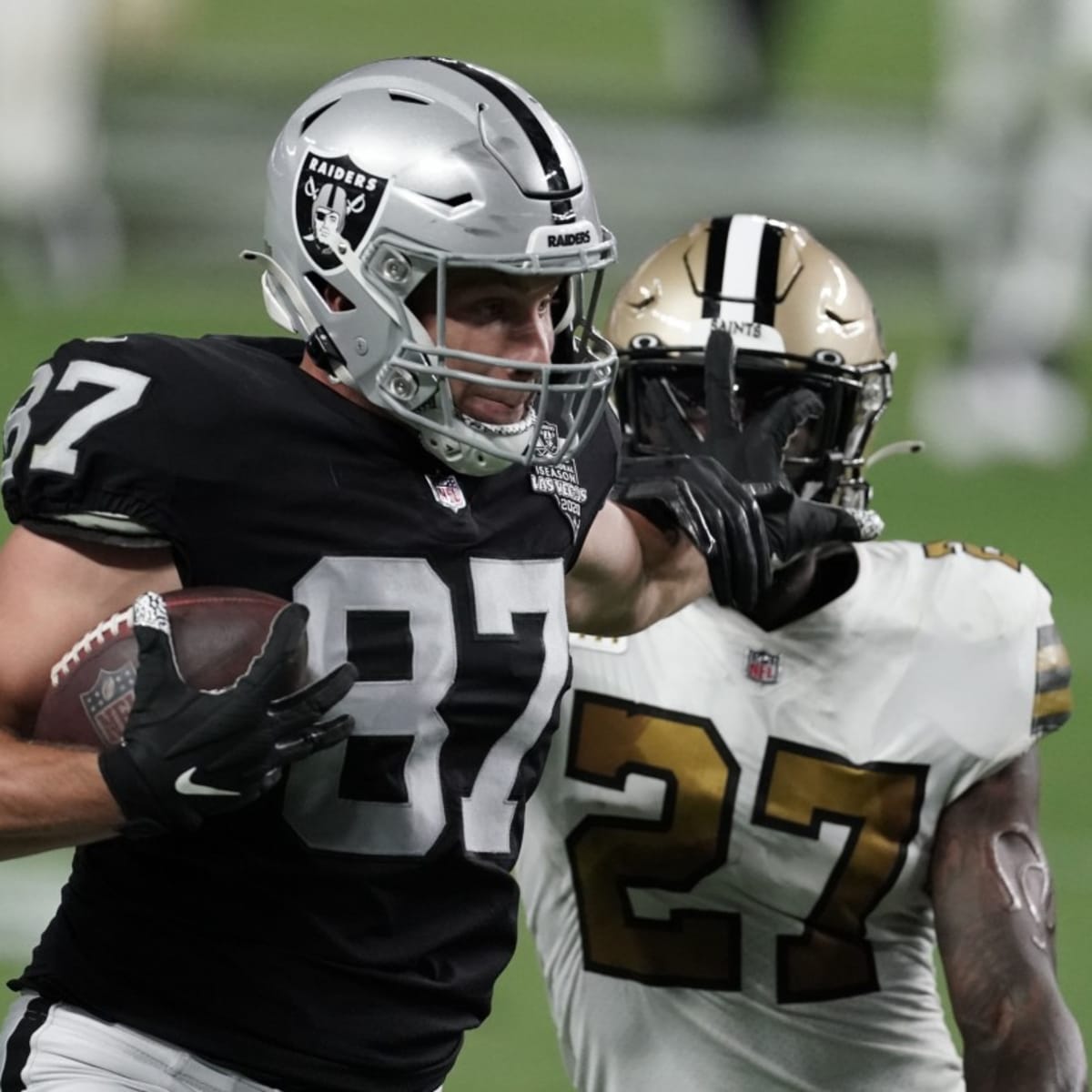 Saints host former LSU, Raiders TE Foster Moreau on a free agent visit