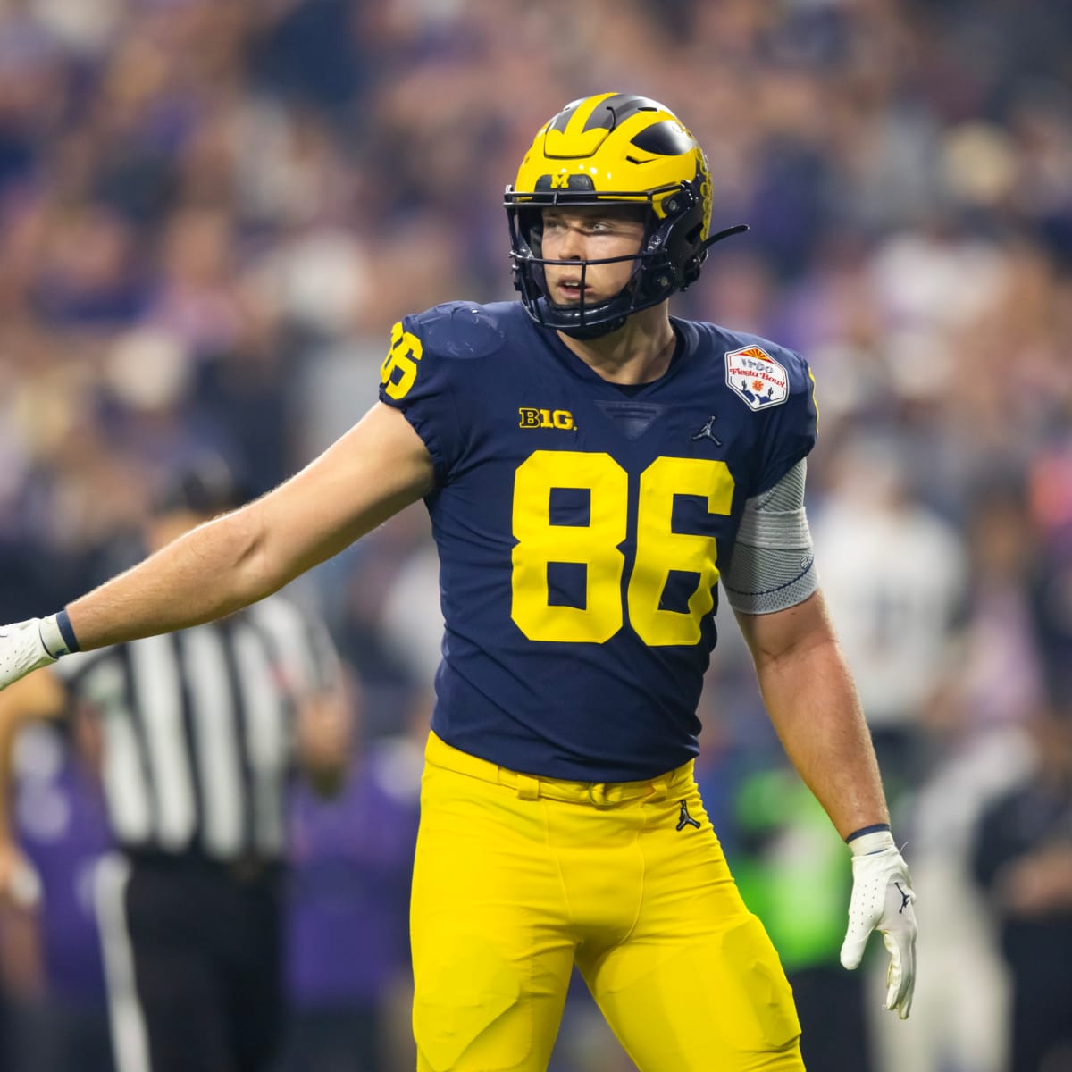 Atlanta Falcons Meet with Michigan TE Luke Schoonmaker; EXCLUSIVE