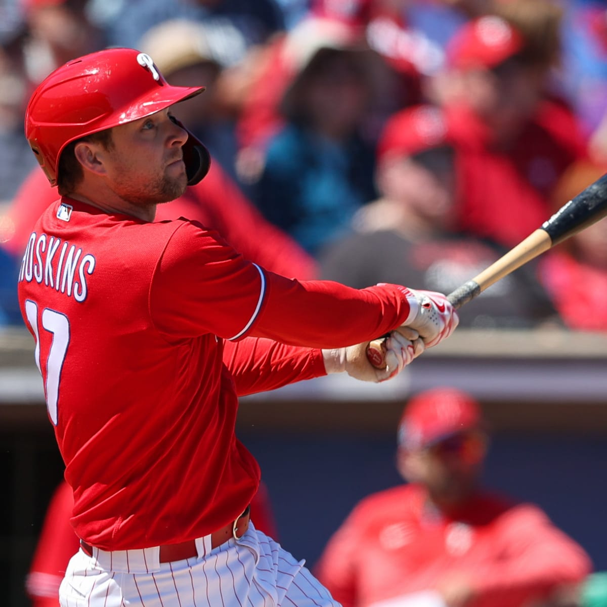 Rhys Hoskins Injured, Carted Off Field During Spring Training Game