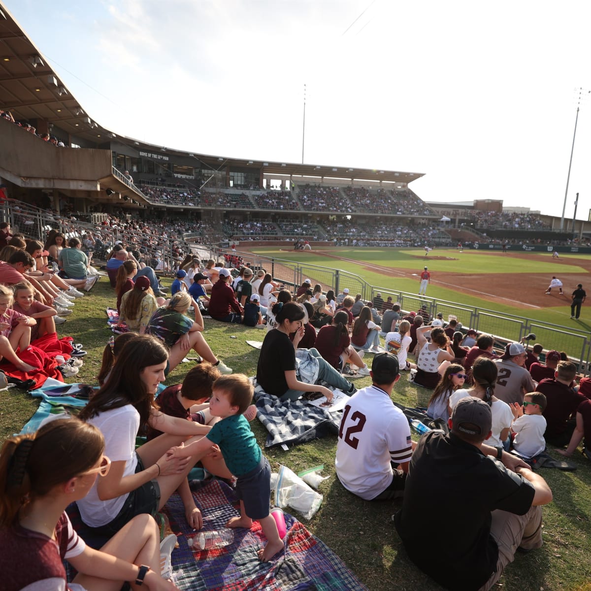 Disch-Falk Field during a rain delay in the Texas vs. Texas A&M