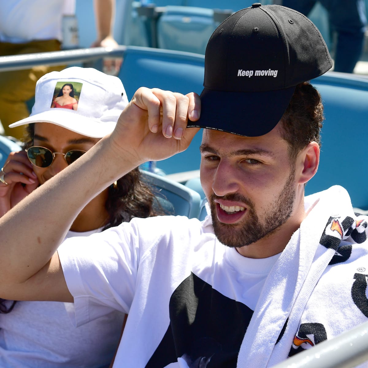 Klay Thompson shouts out Dodgers brother Trayce's historic three
