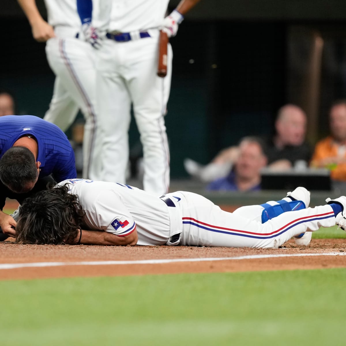 Rangers OF Josh Smith gives positive update following scary hit-by-pitch  vs. Baltimore