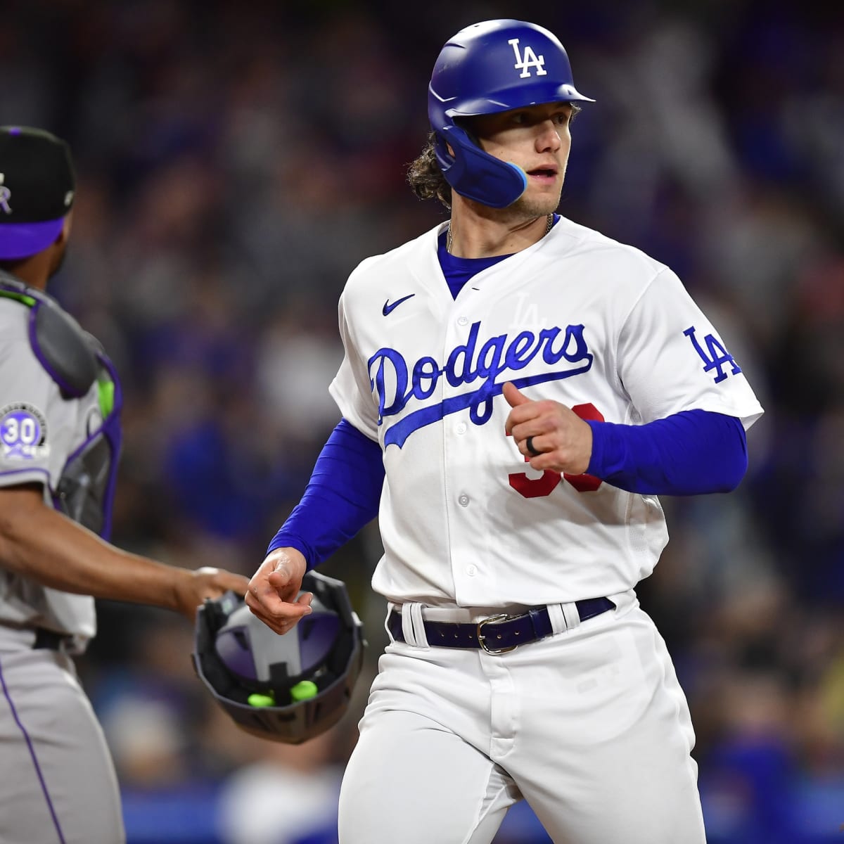 What's better: James Outman's game or hair? Dodgers Rookie James