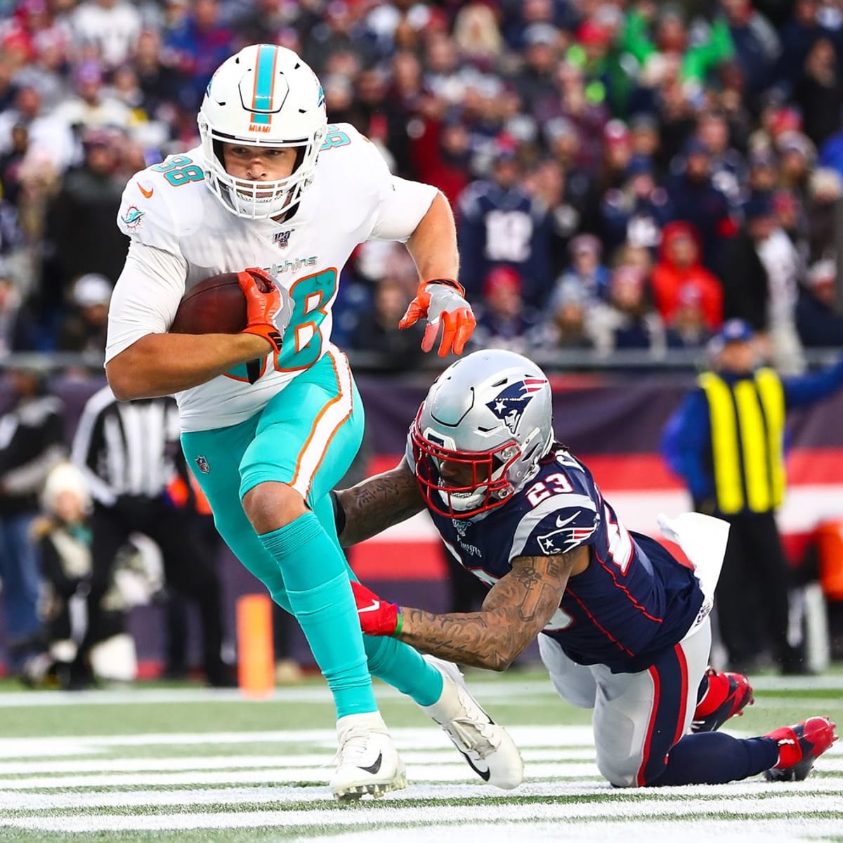 Ex-Dolphins tight end Mike Gesicki agree to 1-year deal with Patriots 