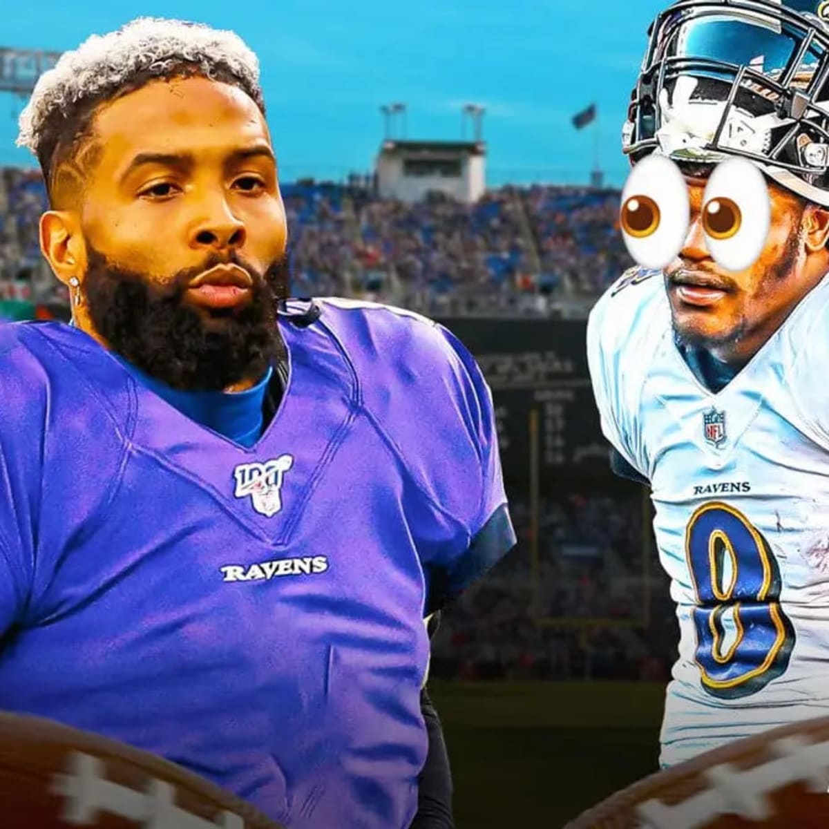 Odell Beckham Jr. chats with Lamar Jackson after Ravens signing