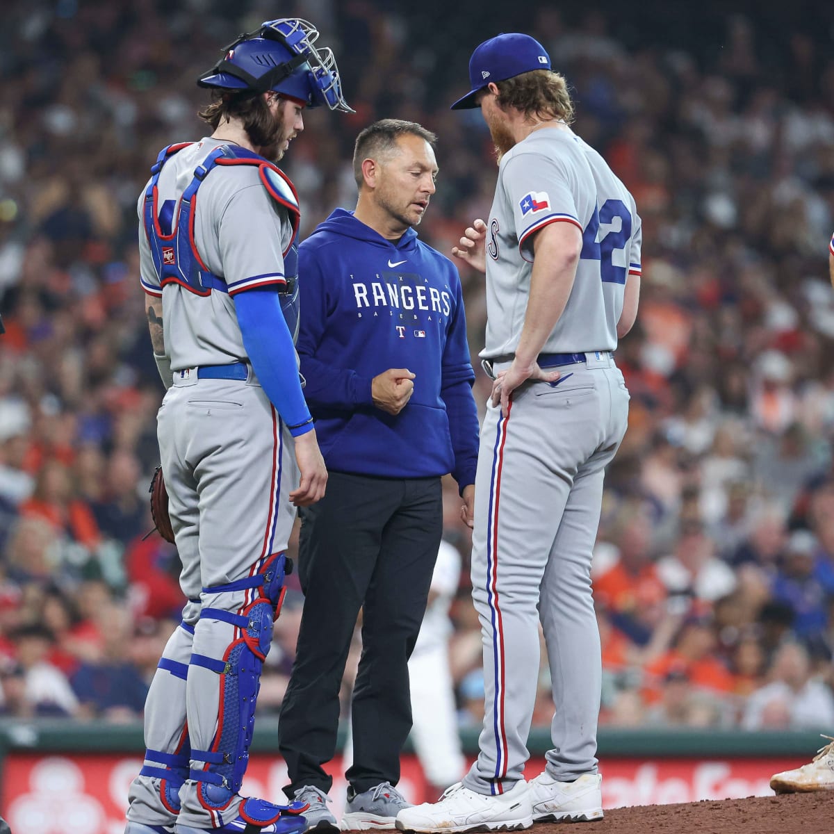 Jon Gray injury update: Rangers pitcher lands on IL with lower forearm  tightness, ALDS availability unclear 