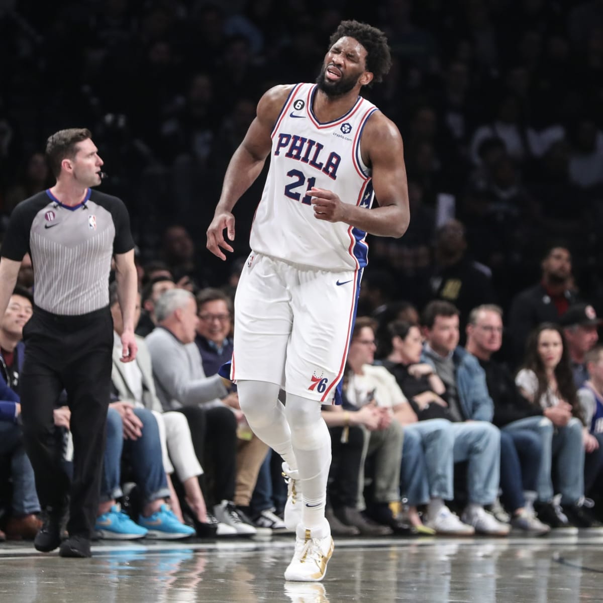Joel Embiid has a sprained right knee and will miss Game 4 vs