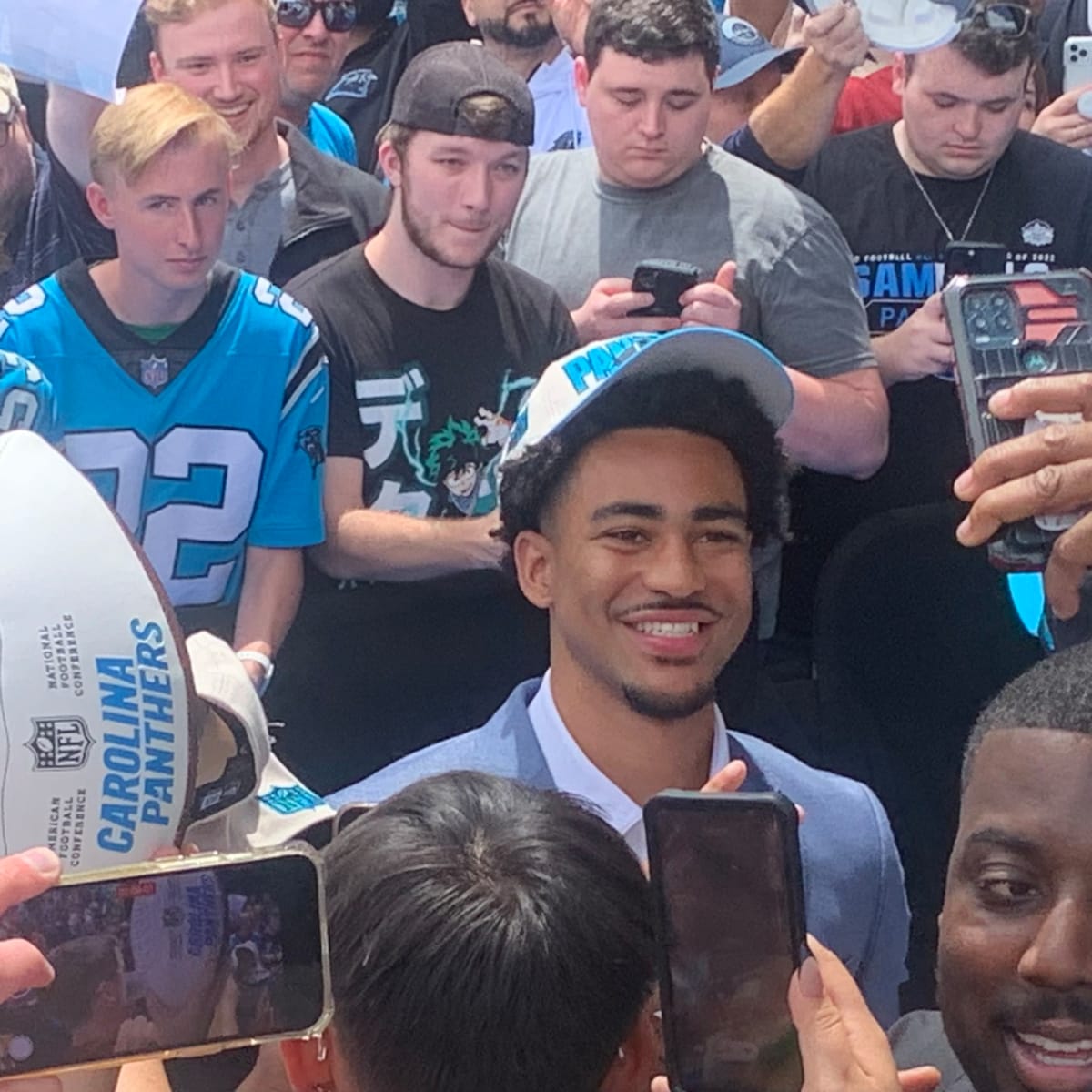 LOOK: Carolina Panthers capture Bryce Young in captivating black