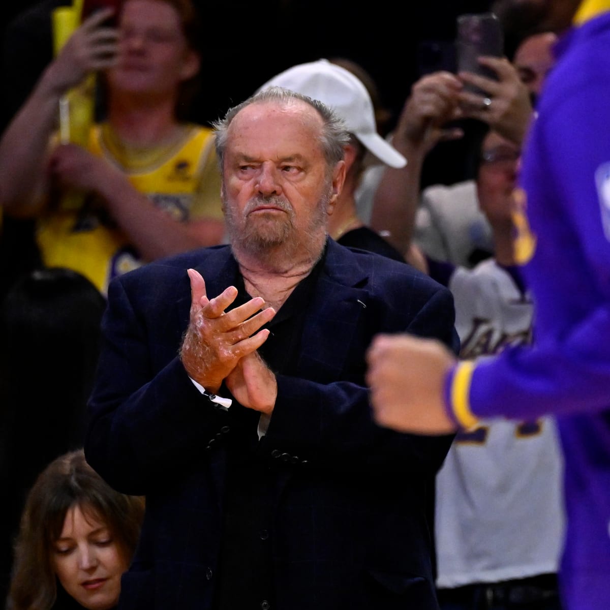 Jack Nicholson Returns to Lakers Courtside for Playoff Game