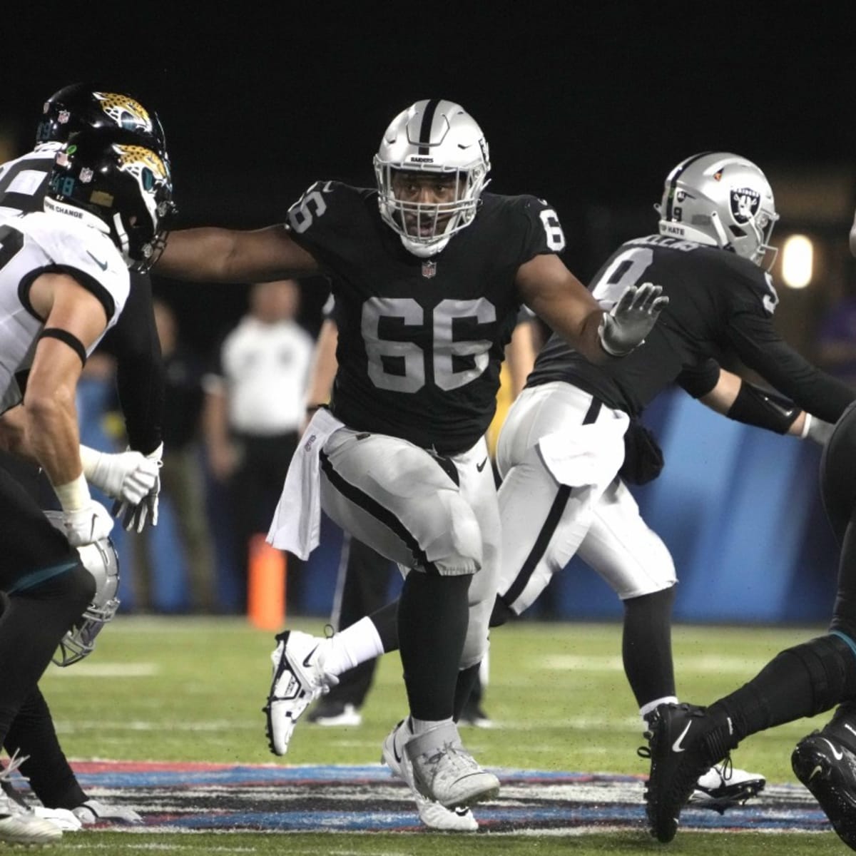 Raiders LG Dylan Parham back up to 315 pounds after strong offseason