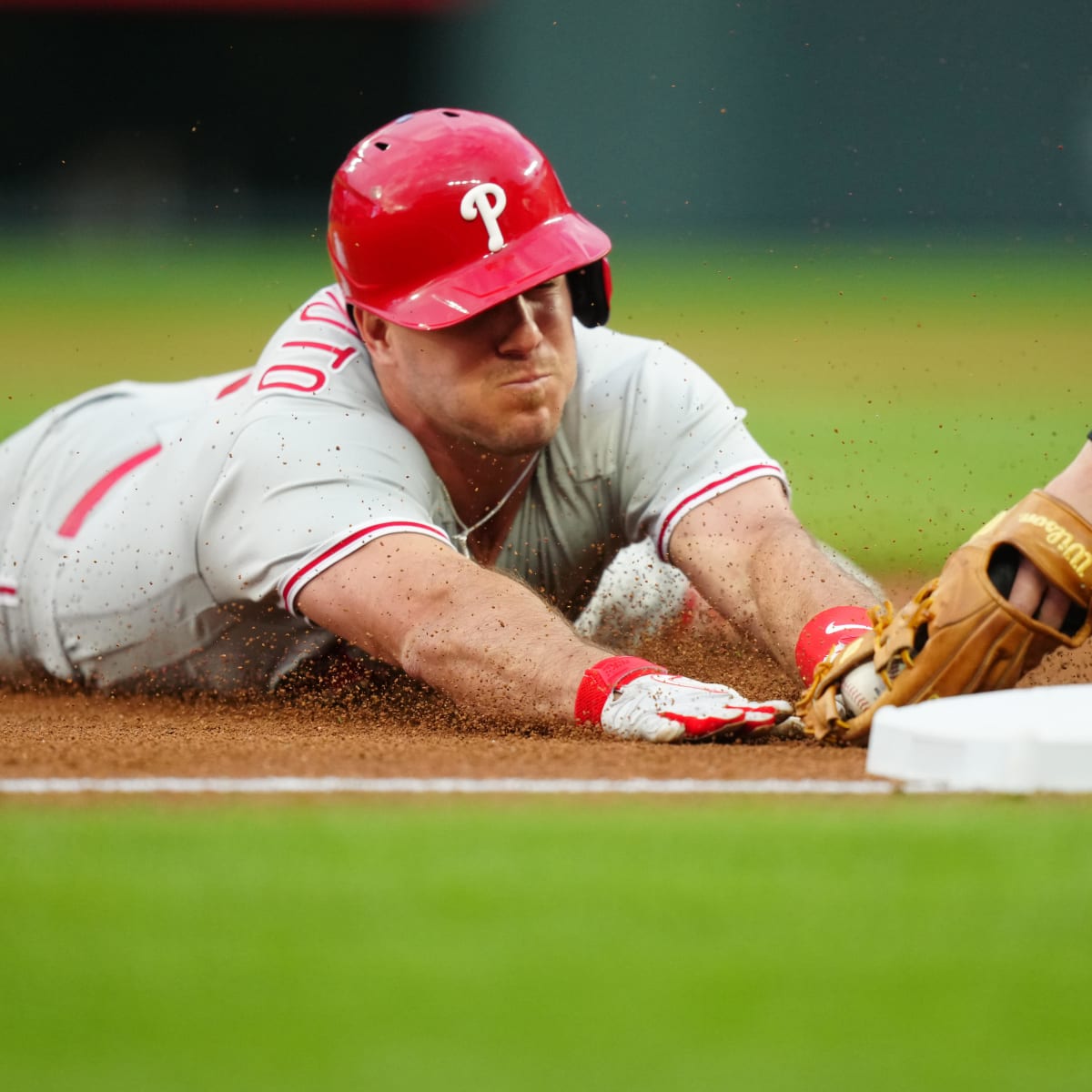 J.T. Realmuto catching for Phillies on Wednesday