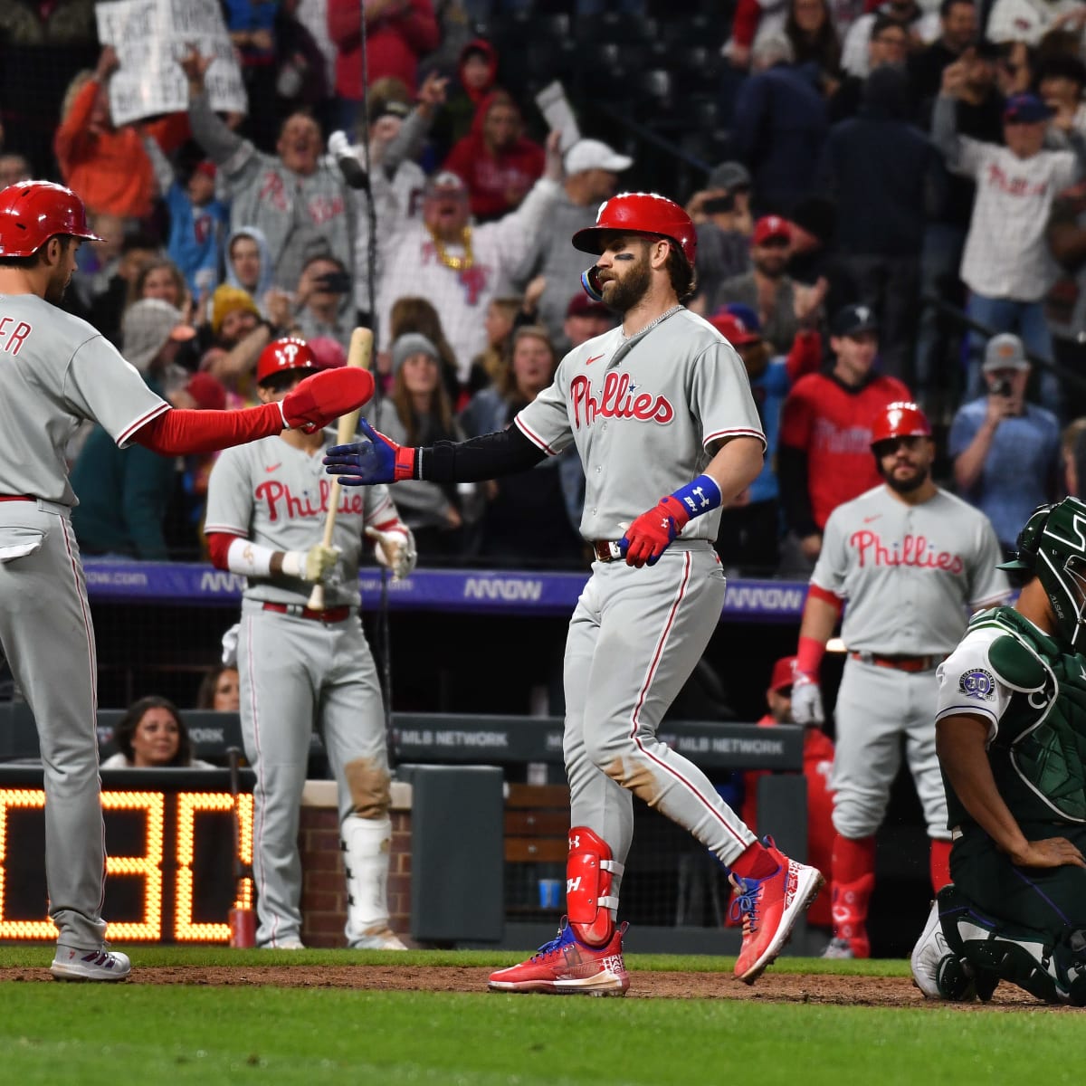 Grading key Phillies at the one-quarter mark. Bryce Harper, J.T.