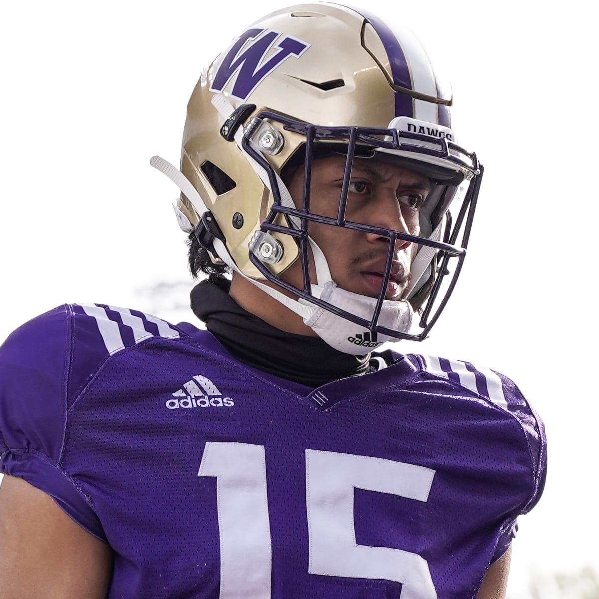 Washington Huskies wide receiver Jabez Tinae (15) runs with the