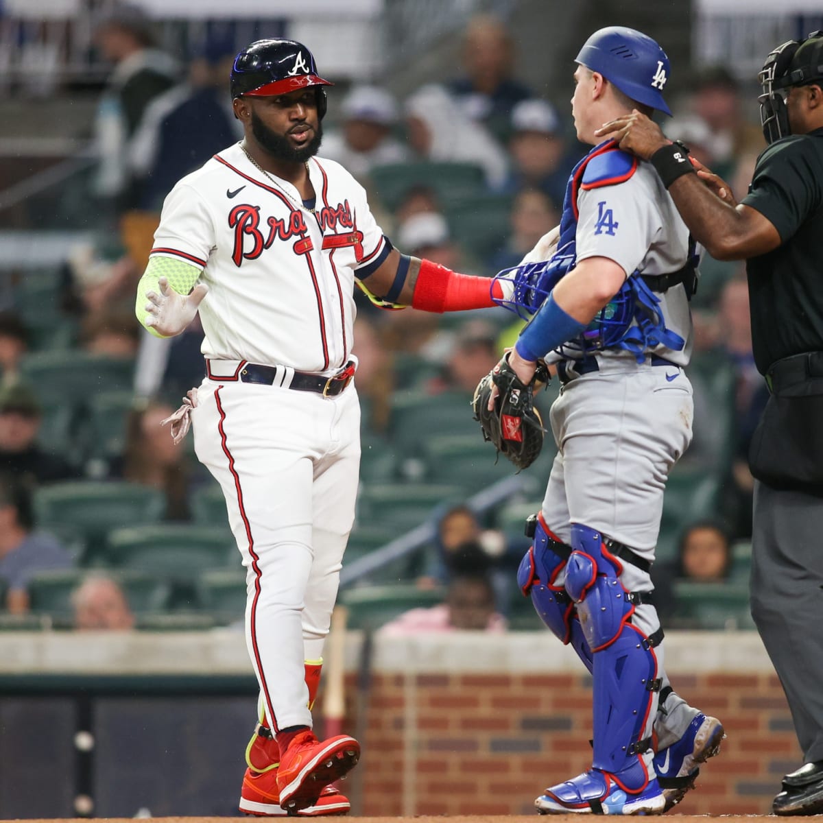 Tempers Flare Between Will Smith and Marcell Ozuna in Dodgers v Braves Game  - Inside the Dodgers