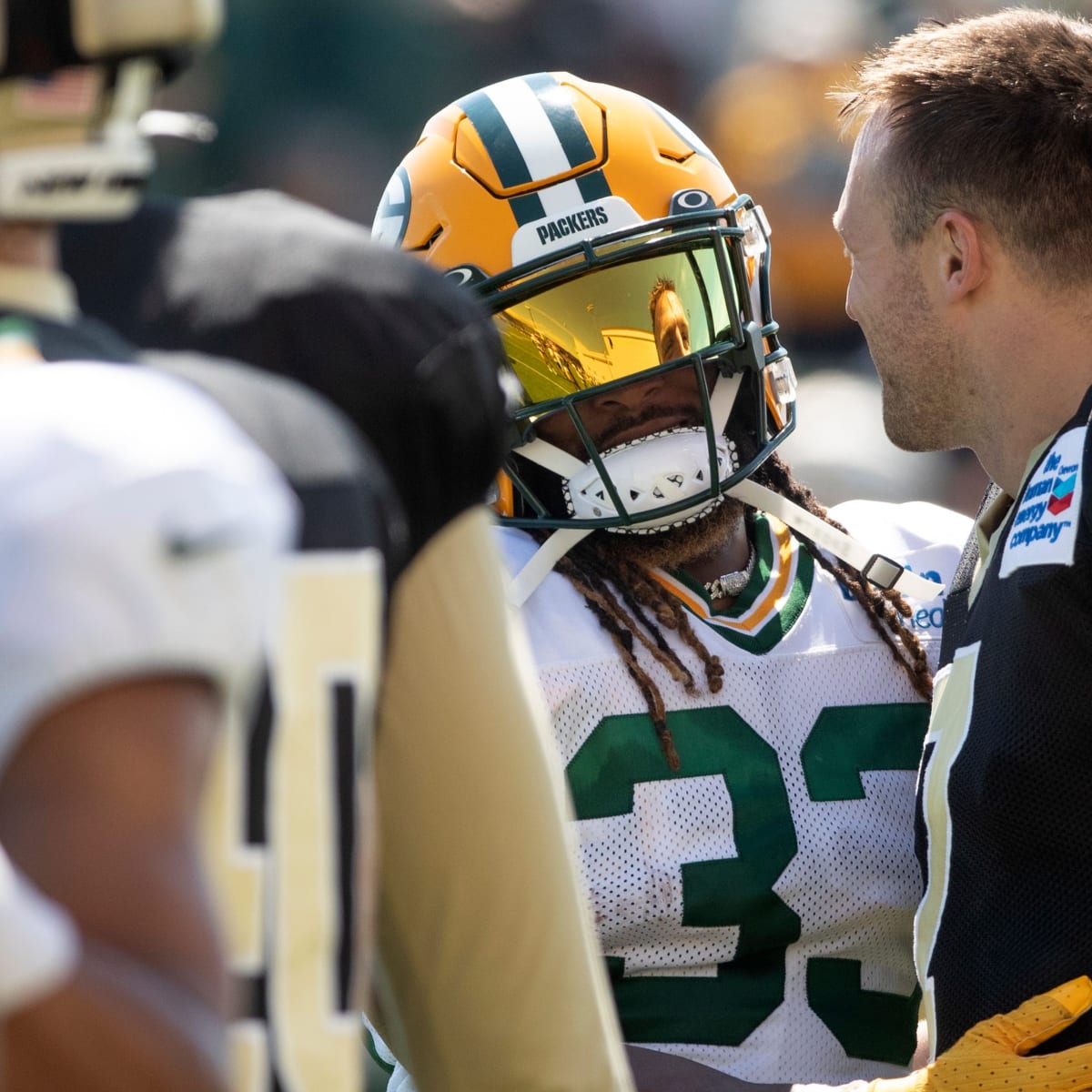 Green Bay Packers hold OTA practice at Clark Hinkle Field