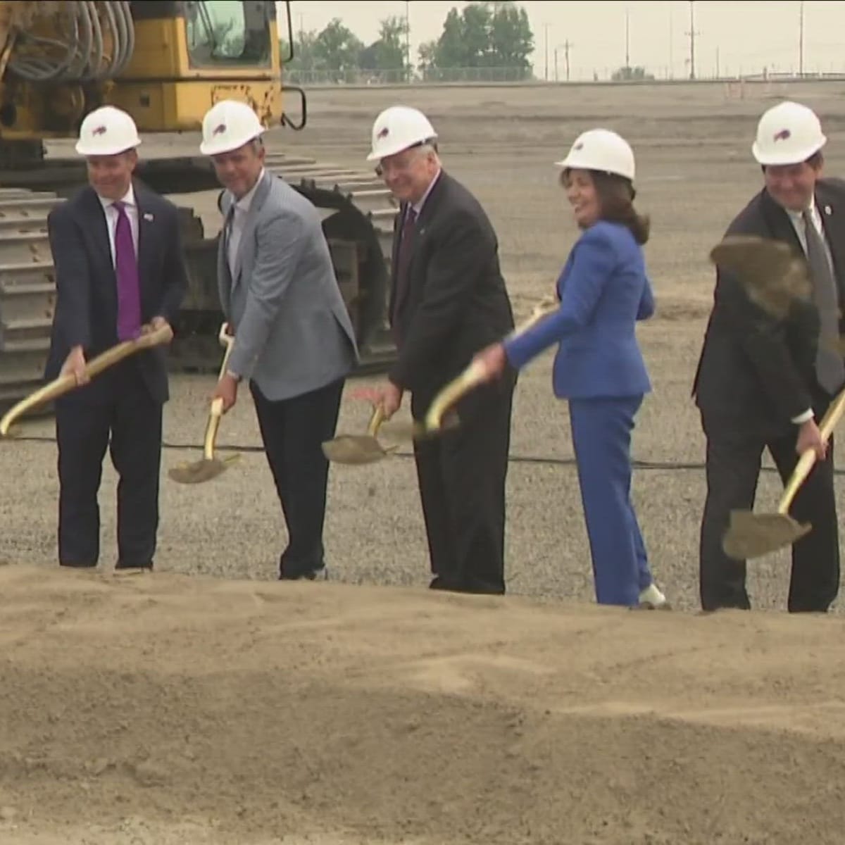 Groundbreaking ceremony for new Buffalo Bills stadium held in