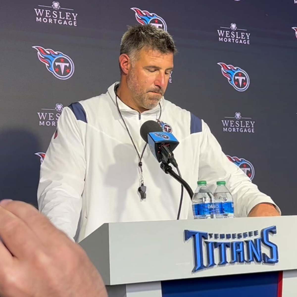 Titans Coach Mike Vrabel Doesn't Close Door on Offensive Line Changes, Even  if Unlikely - Sports Illustrated Tennessee Titans News, Analysis and More