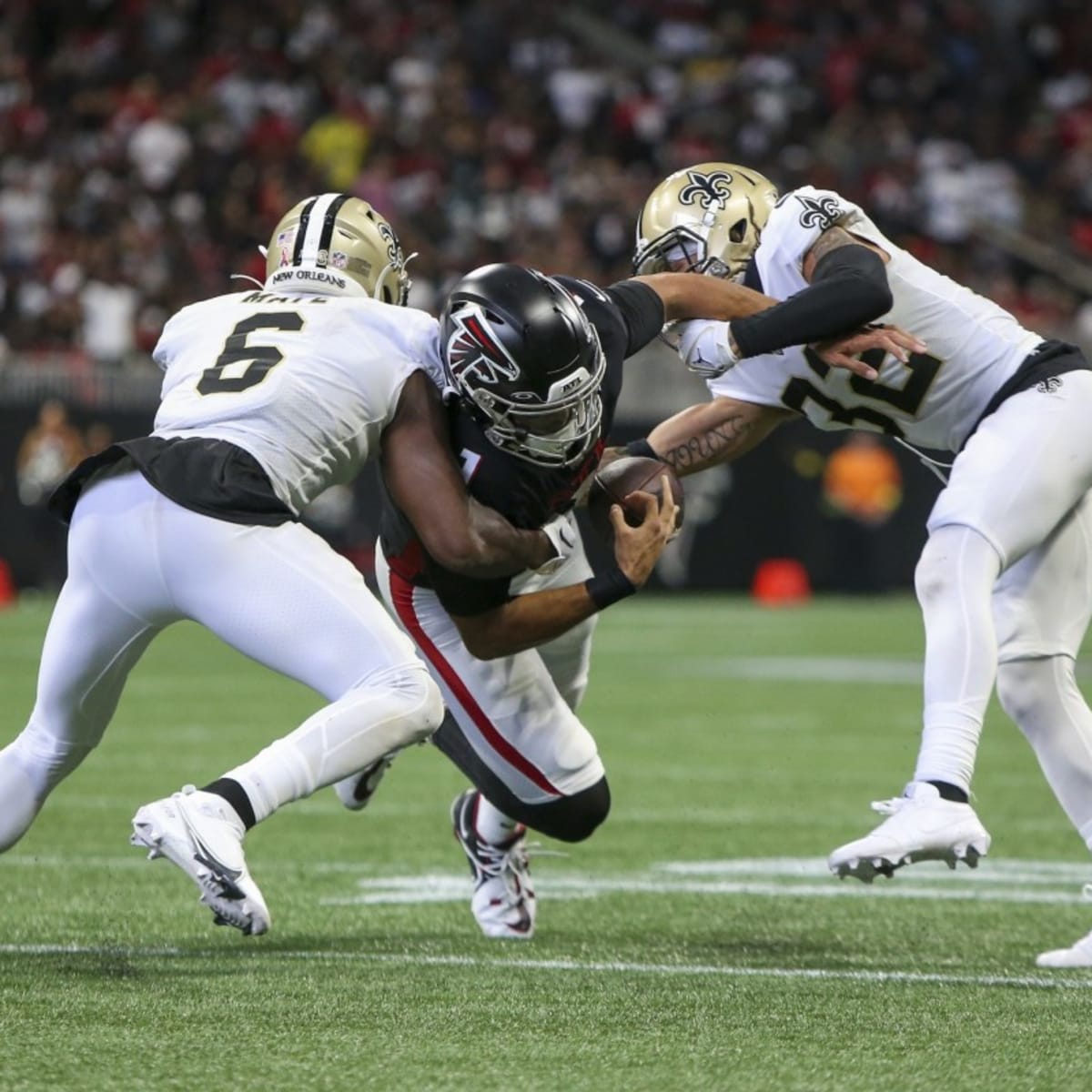 New Orleans Saints safety Tyrann Mathieu (32) runs through drills at the  team's NFL football minicamp in Metairie, La., Thursday, June 15, 2023. (AP  Photo/Gerald Herbert Stock Photo - Alamy