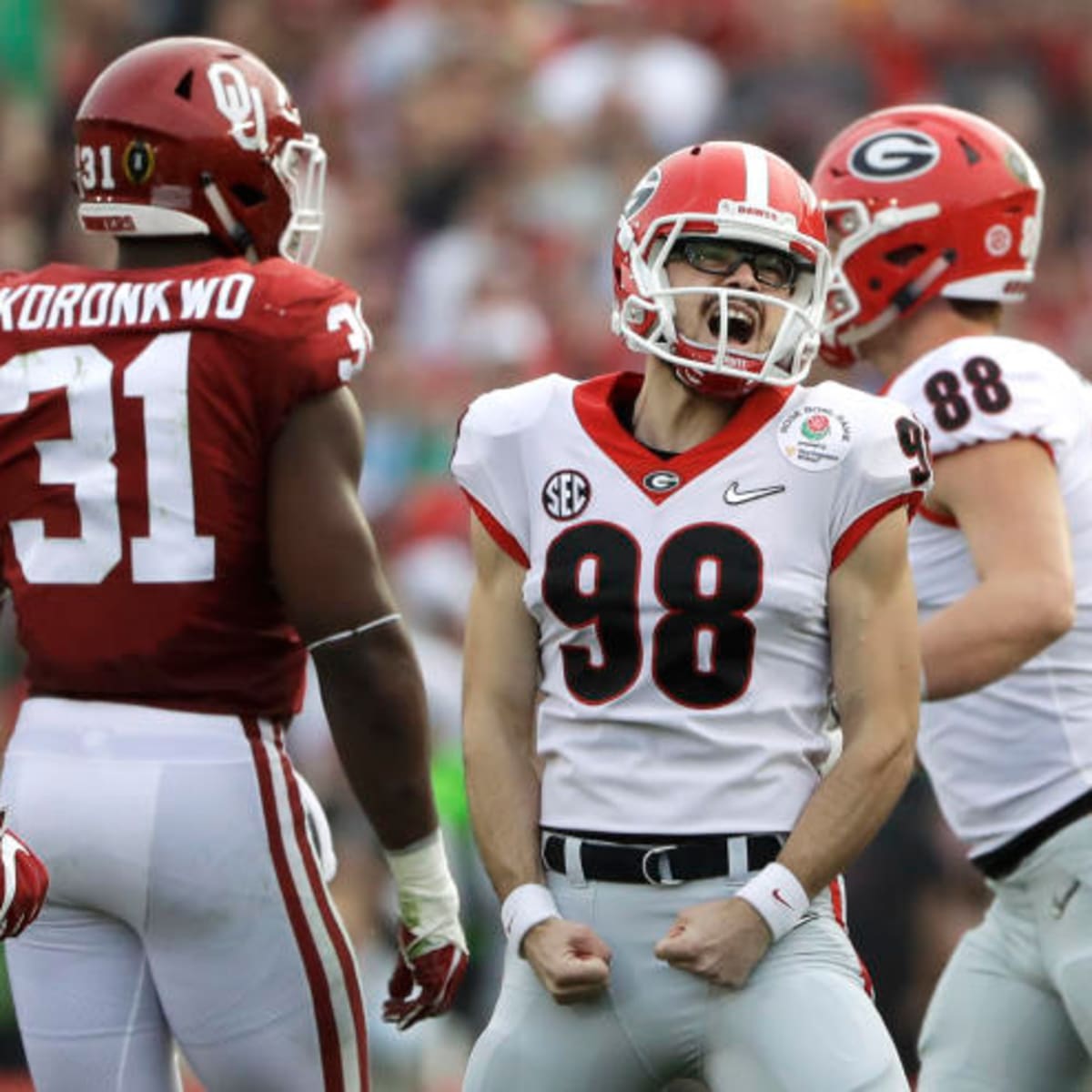 Baker Mayfield heckles former Georgia kicker Rodrigo Blankenship over Rose  Bowl