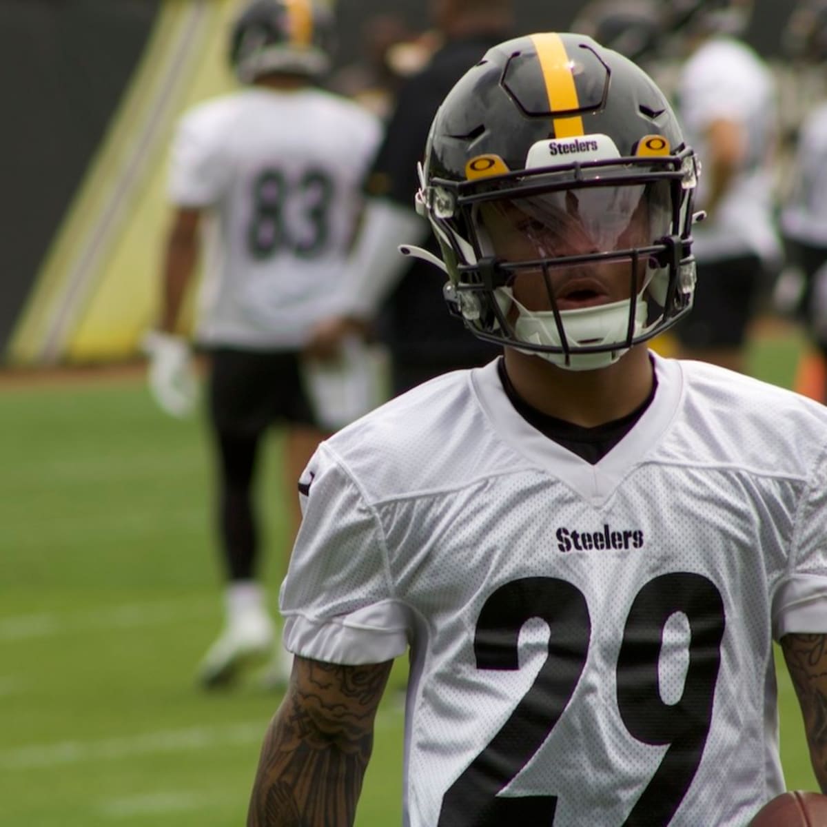 Rookie Camp Day 1: Steelers WR George Pickens Talks Pro-Style Offense,  Calvin Austin III, His Silver Balaclava, and more