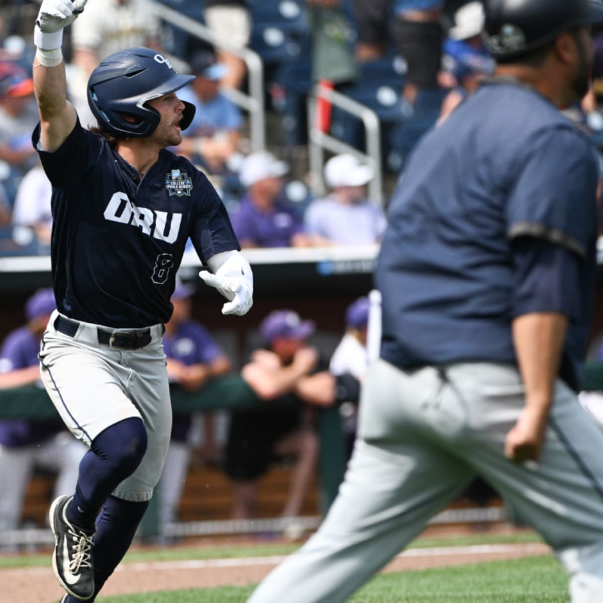 Brothers' three-run homer in ninth lifts ORU over TCU in CWS