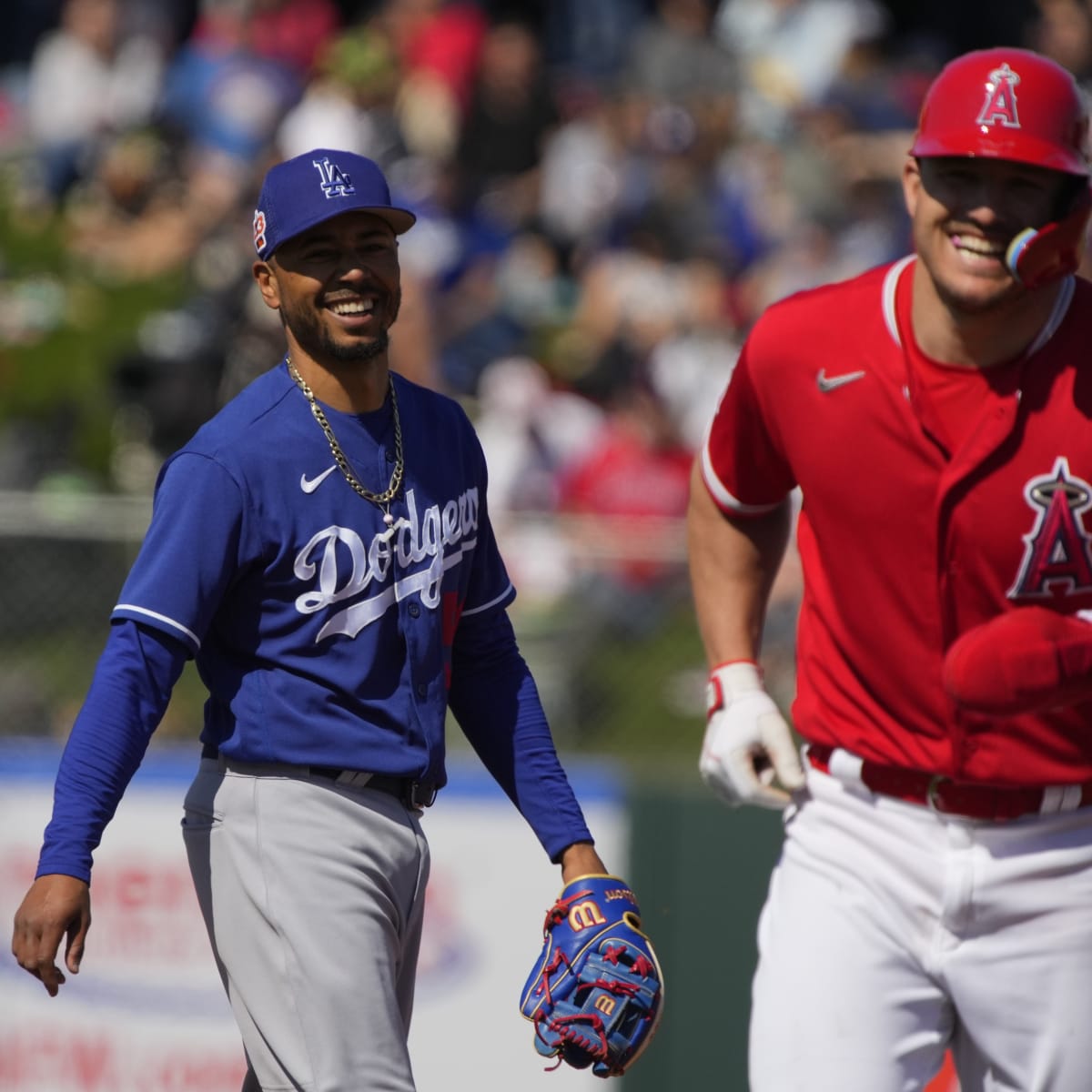 Dodgers News: Mookie Betts Swaps Jerseys With Angels Superstar