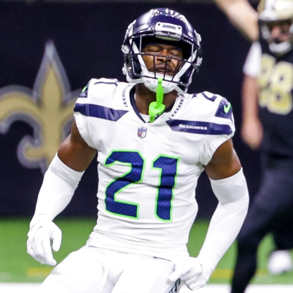 Seattle Seahawks cornerback Artie Burns (21) in action during an NFL  football game against the New Orleans Saints, Sunday, Oct. 9, 2022, in New  Orleans. (AP Photo/Tyler Kaufman Stock Photo - Alamy