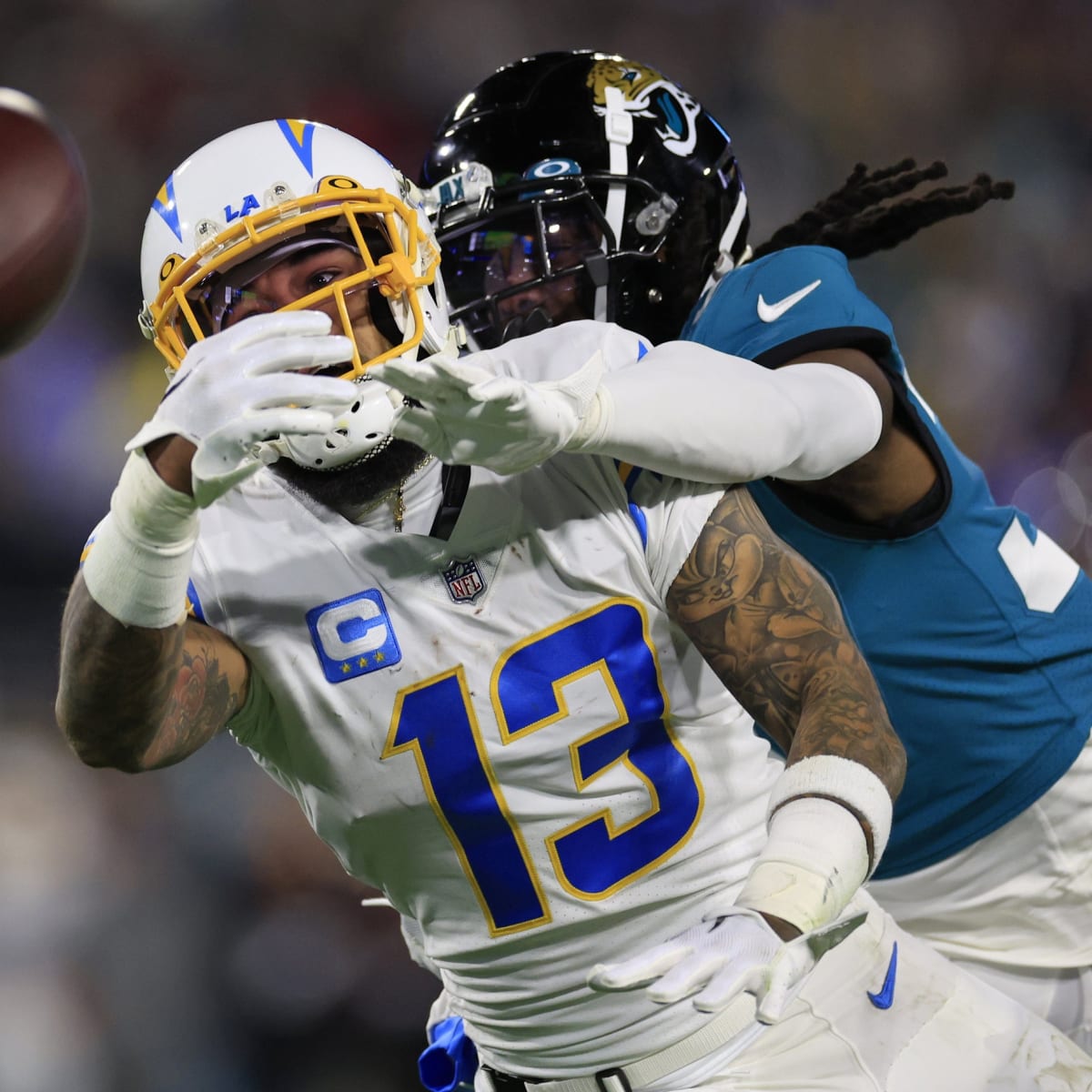 Jaguars OL Anton Harrison arrives at TIAA Bank Field after NFL Draft