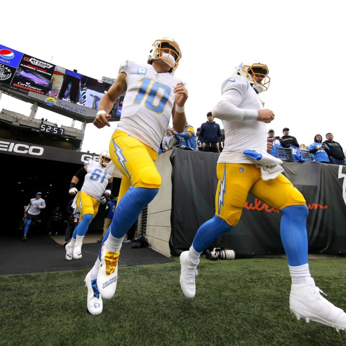 Offensive MVP Justin Herbert of the Los Angeles Chargers and AFC