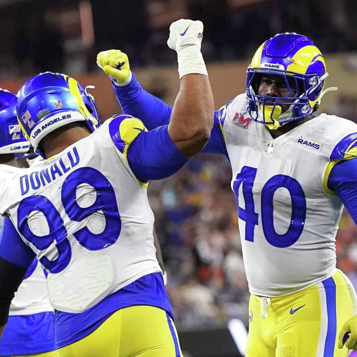 Aaron Donald Los Angeles Rams Unsigned Sack vs. Buffalo Bills