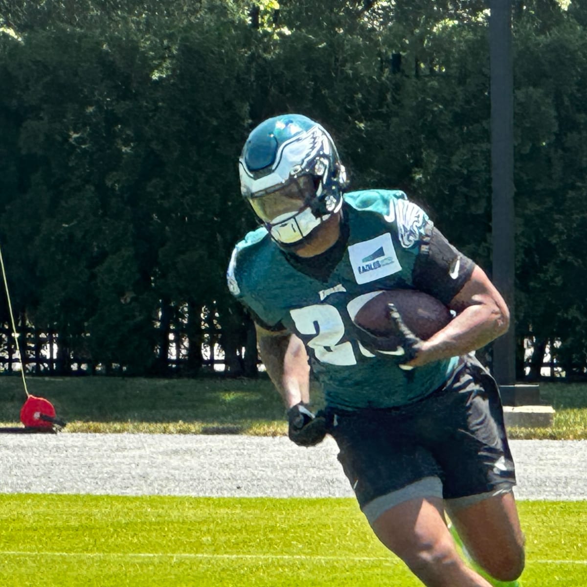 Eagles training camp game ball: D'Andre Swift breaks for a couple