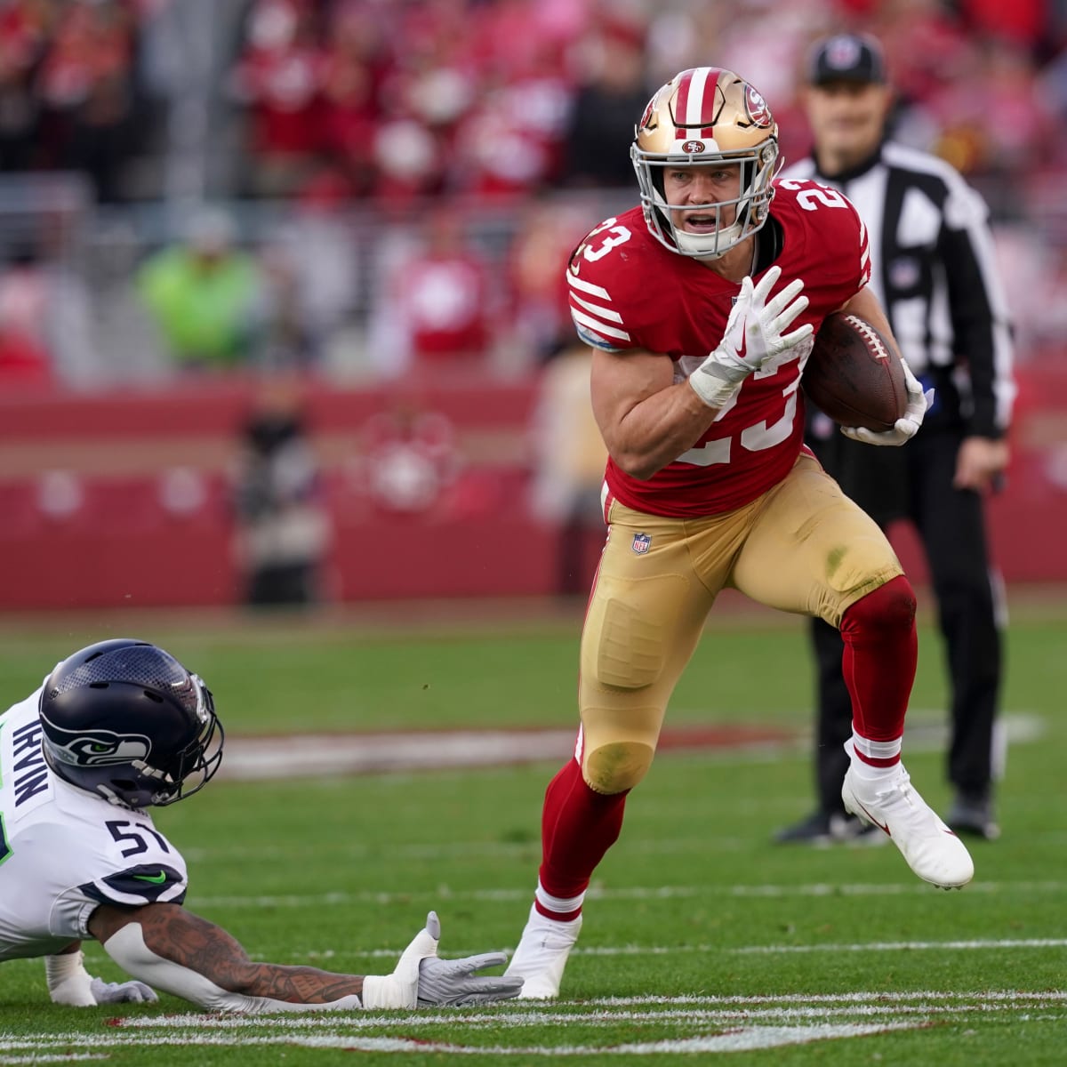 49ers' Christian McCaffrey is AP's top NFL running back - Las Vegas Sun News