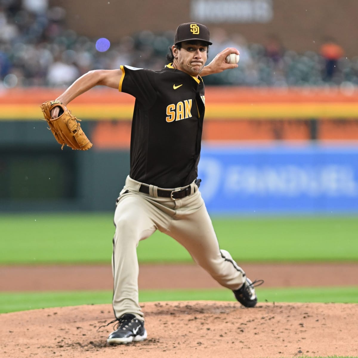 Jackson Wolf works through rain delay, wins MLB debut as Padres