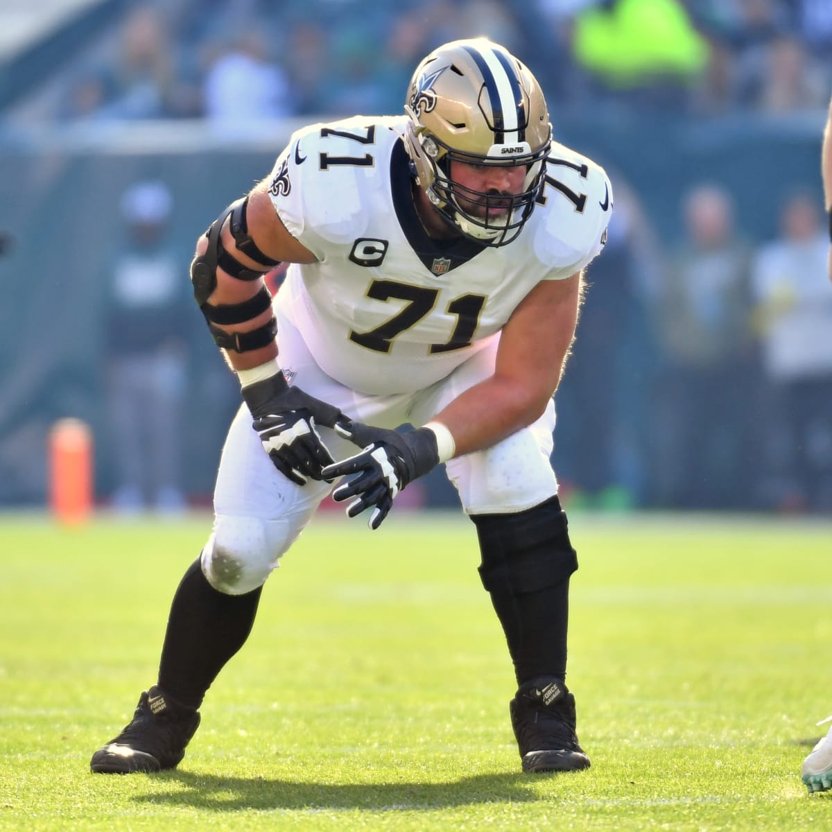 New Orleans Saints offensive tackle Trevor Penning (70) runs through drills  at the NFL team's football training camp in Metairie, La., Wednesday, Aug.  2, 2023. (AP Photo/Gerald Herbert Stock Photo - Alamy