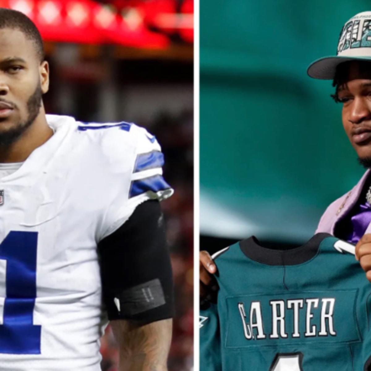 I'm sick': Watch Cowboys Micah Parsons nearly walk off B-R set after Eagles  land Jalen Carter 