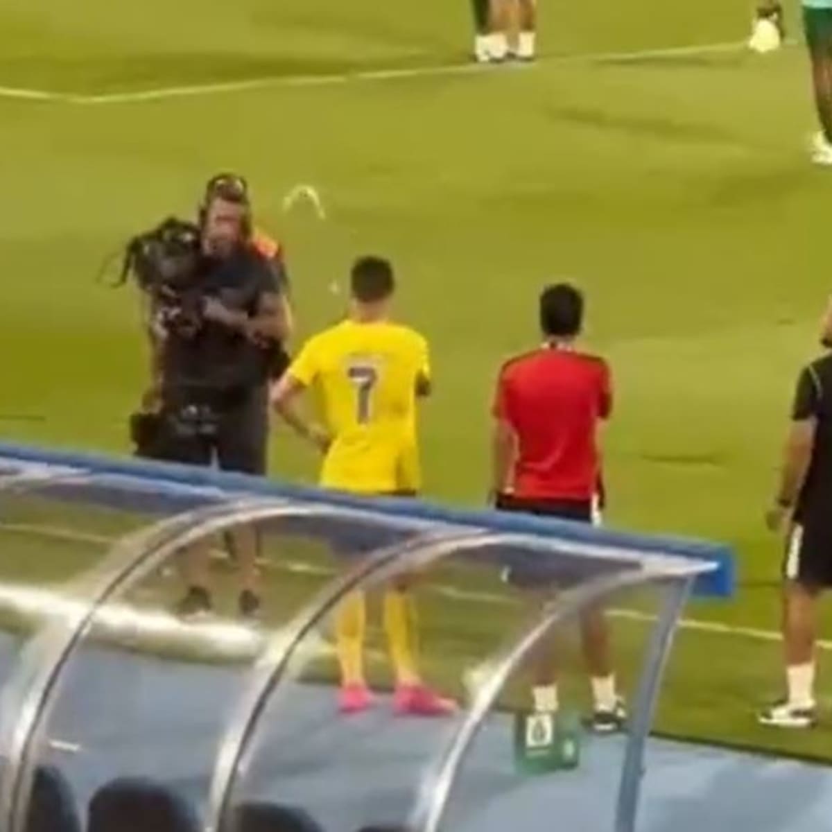 WATCH: Cristiano Ronaldo hits cameraman with free-kick - Social Buzz 
