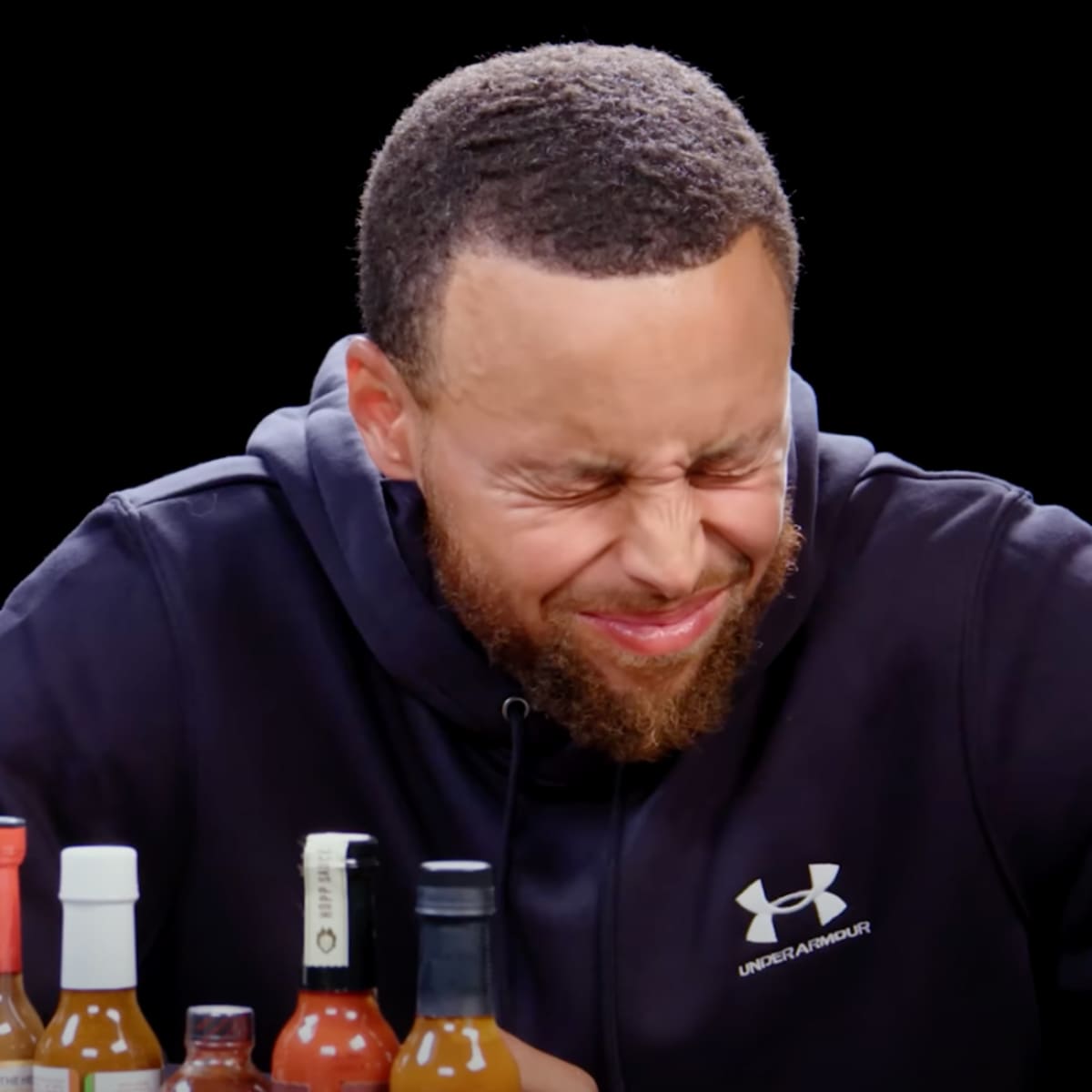 Steph Curry appeared on 'Hot Ones,' made faces, shared great Kobe