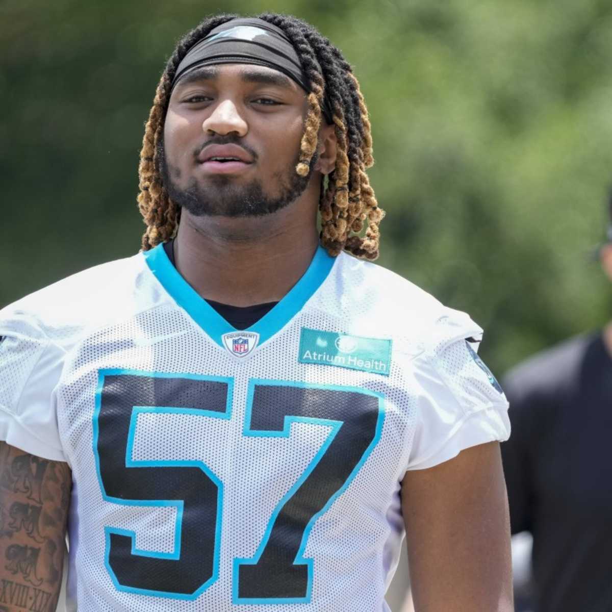 Carolina Panthers linebacker Arron Mosby (46) in action during an