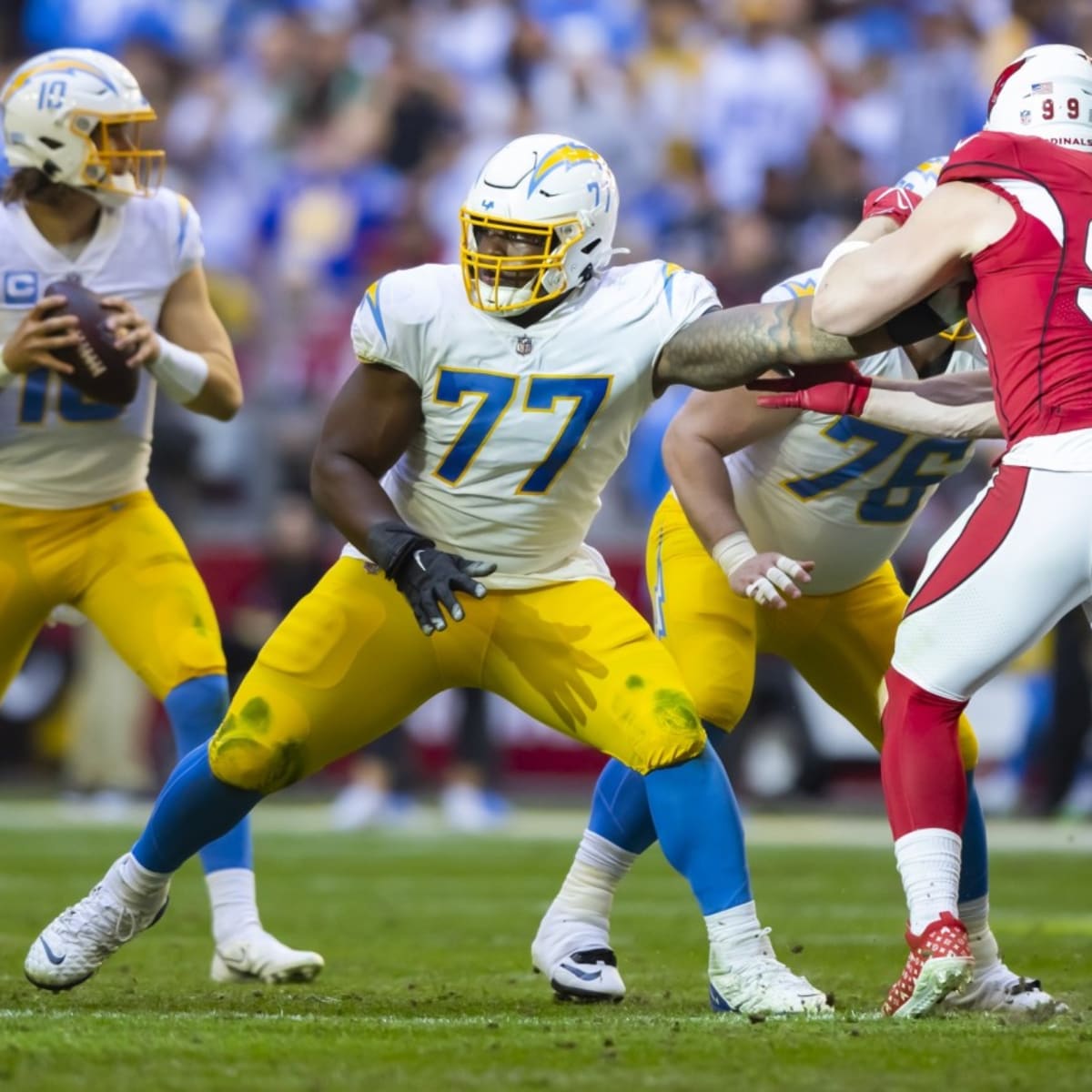 Chargers address offensive line by taking OT Rashawn Slater