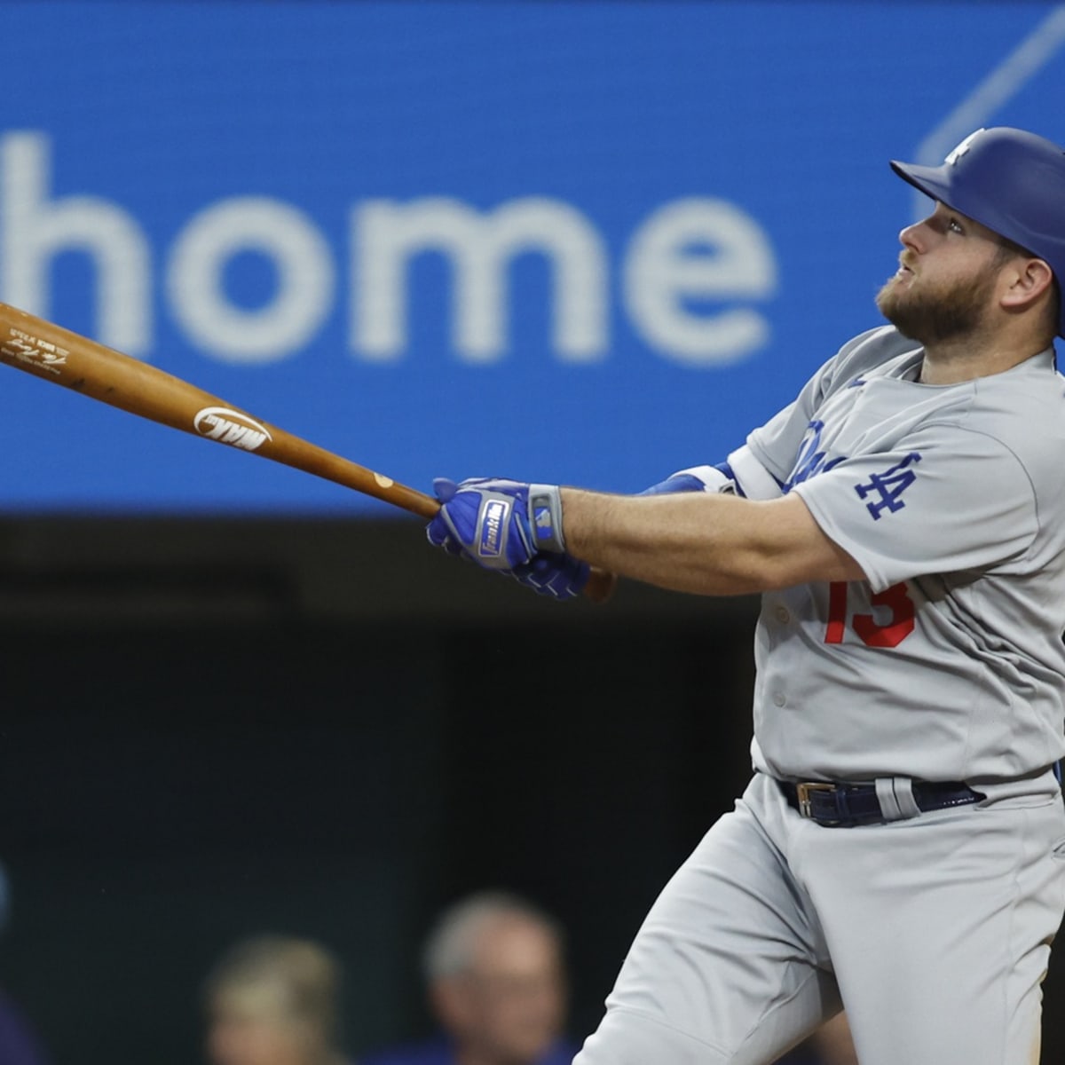 Dodgers infielder Max Muncy and his wife Kellie, left, with their