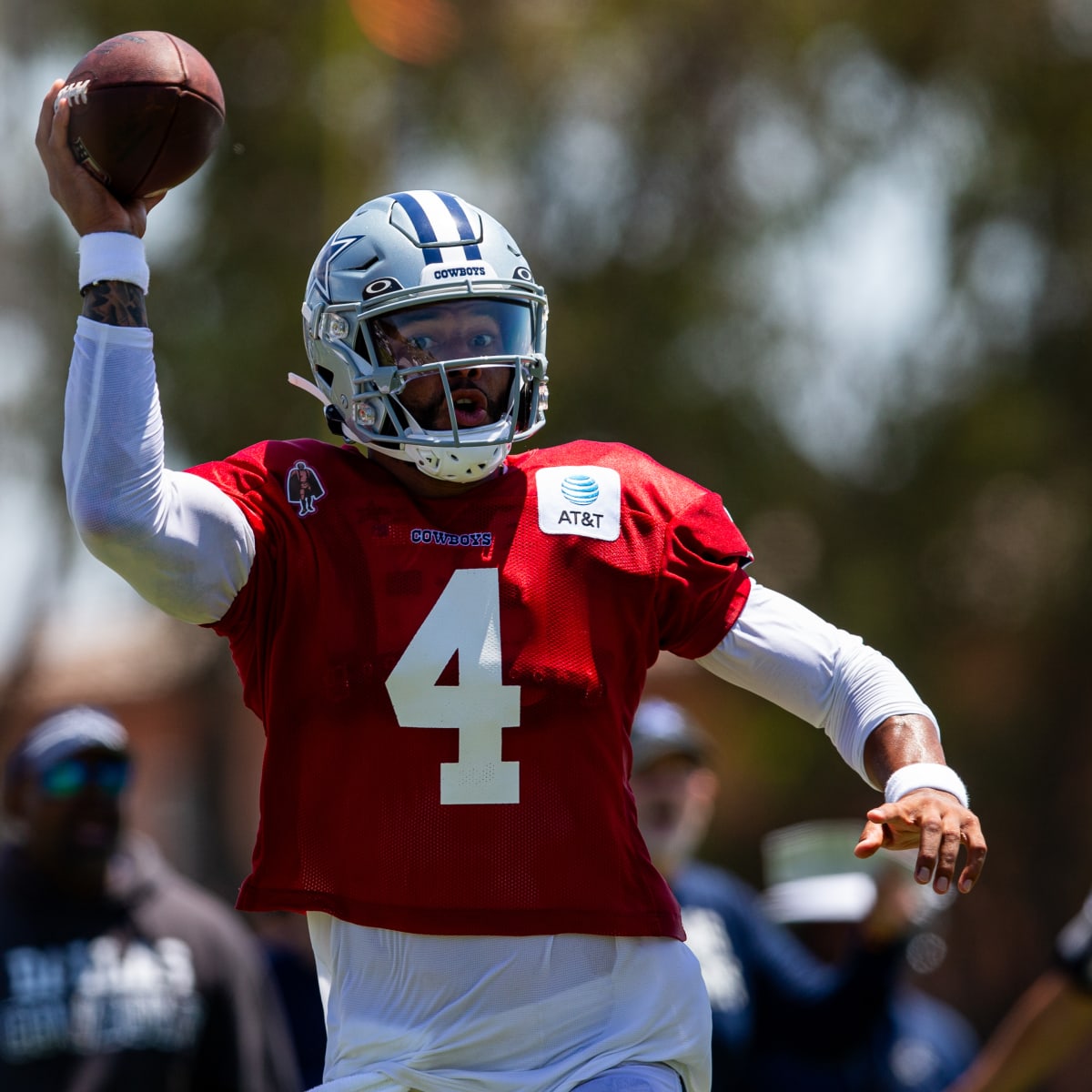 Prescott won't feel disrespected by trash talk at Cowboys camp. The star QB  says he often starts it