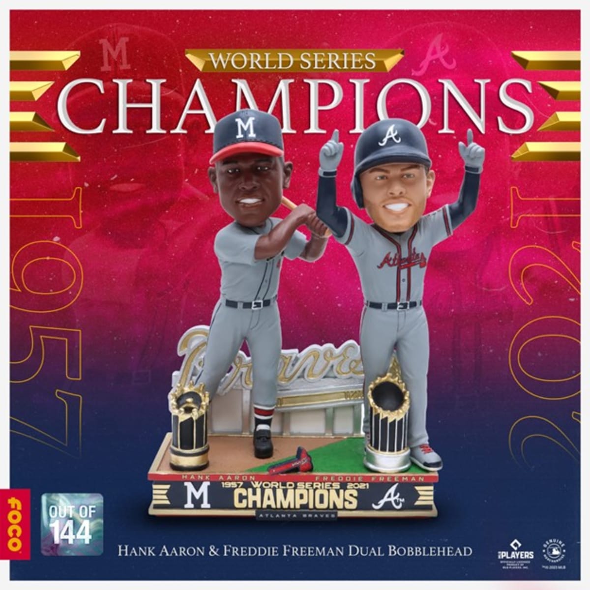 FREDDIE FREEMAN Atlanta Braves World Series 2021 Champions Ornament -  Bluecat