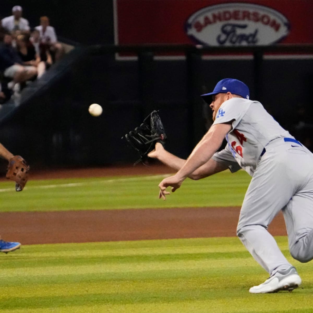 Diamondbacks OF Alek Thomas reacts to incredible 9th inning catch