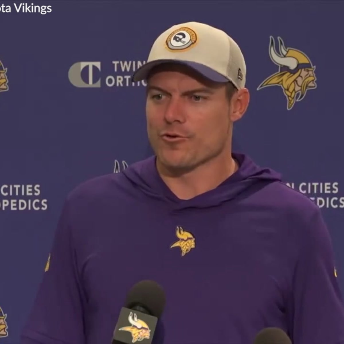 Vikings' Kevin O'Connell 'didn't see' insane Jordan Addison catch