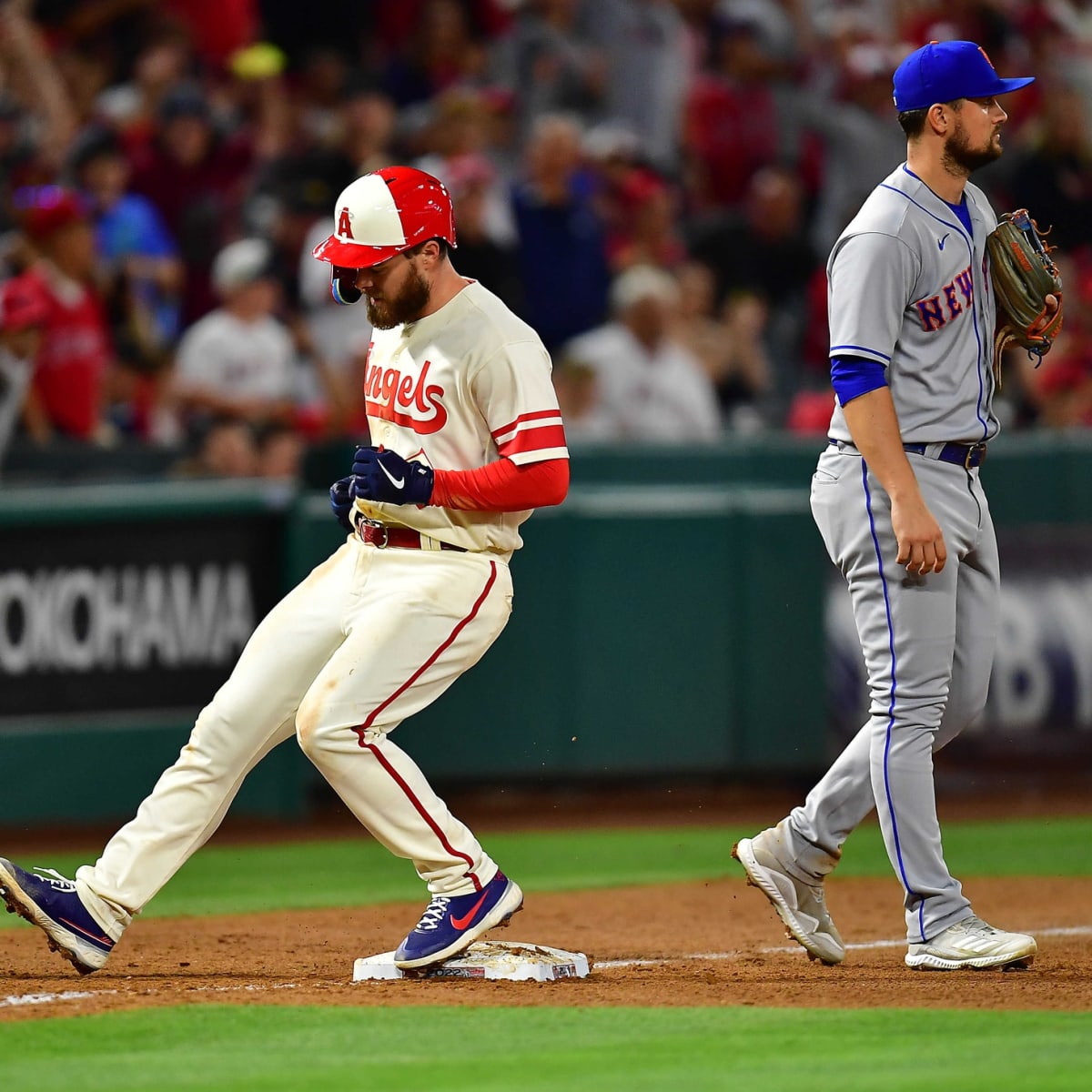 Jared Walsh hits for cycle, Mike Trout returns to lineup with two homers as  Los Angeles Angels rout New York Mets - ABC7 Los Angeles