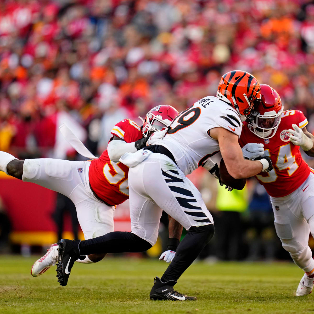 Kansas City Chiefs linebacker Nick Bolton (32) runs during an NFL football  game against the Los Angeles Chargers, Sunday, Nov. 20, 2022, in Inglewood,  Calif. (AP Photo/Kyusung Gong Stock Photo - Alamy