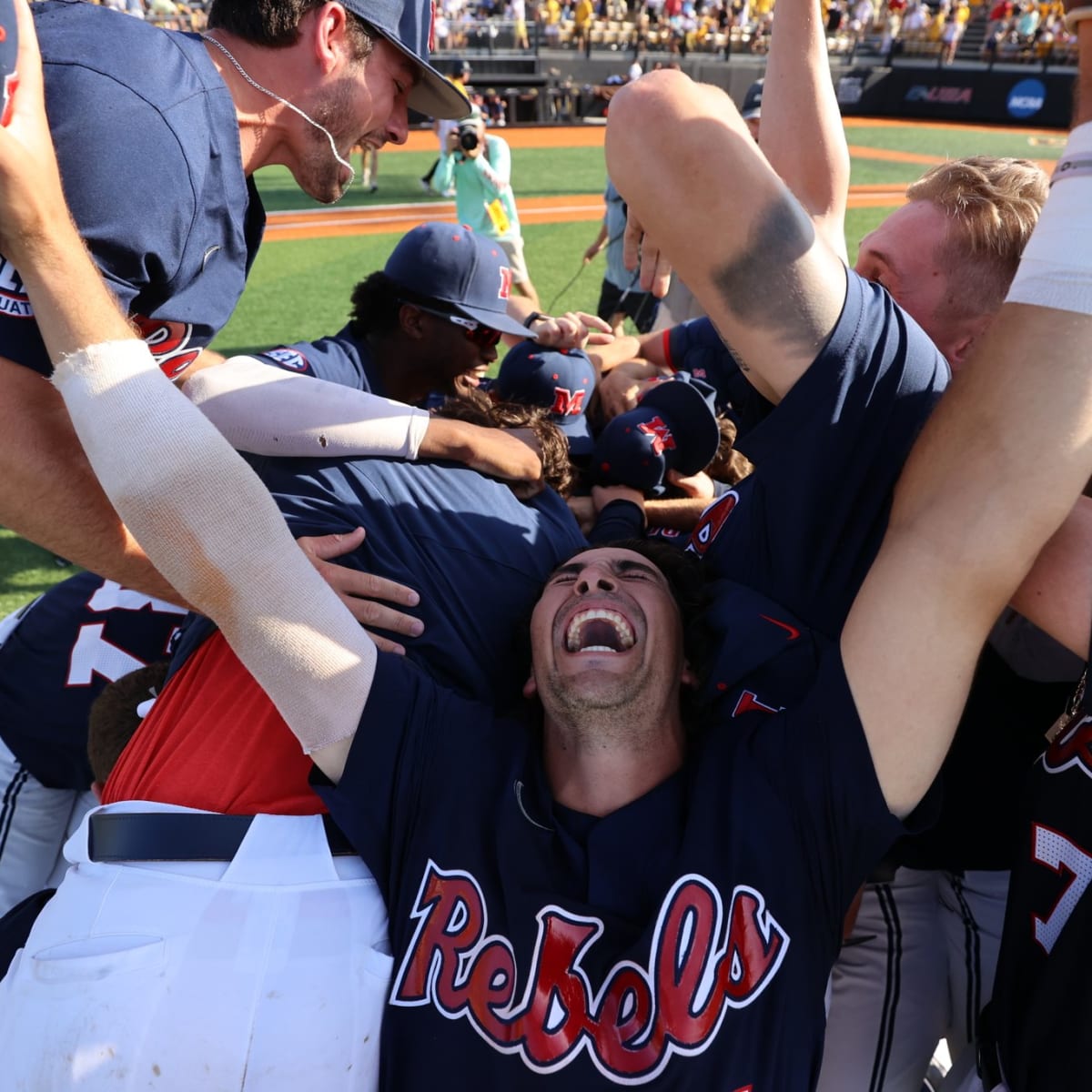 WATCH: Ole Miss Baseball Celebrates College World Series Berth - The Grove  Report – Sports Illustrated at Ole Miss