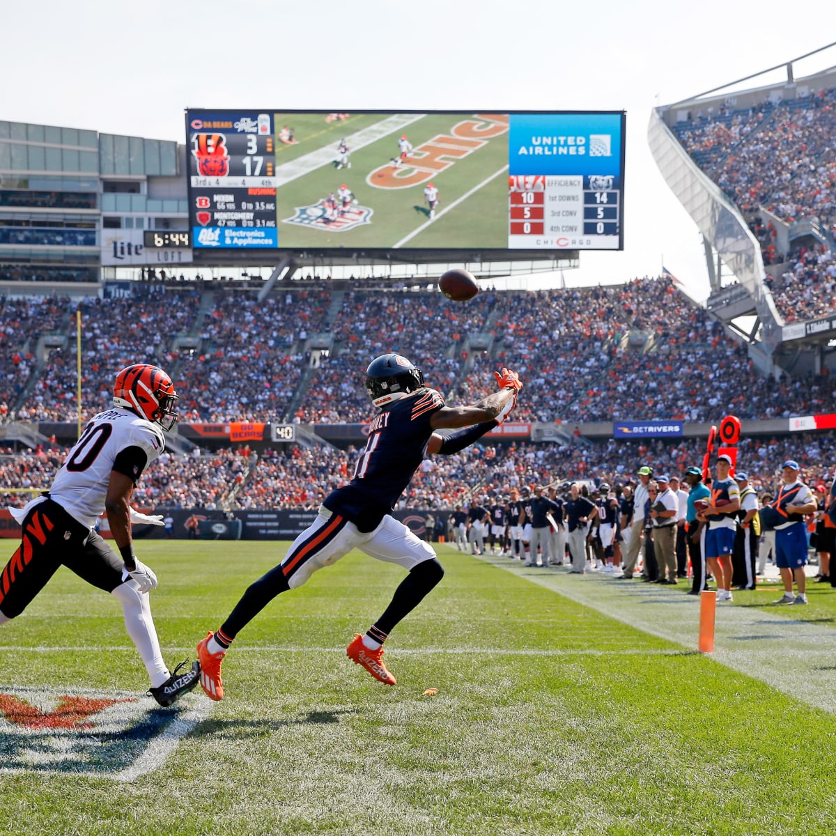 Darnell Mooney WR Chicago Bears, Every target and catch, 2022