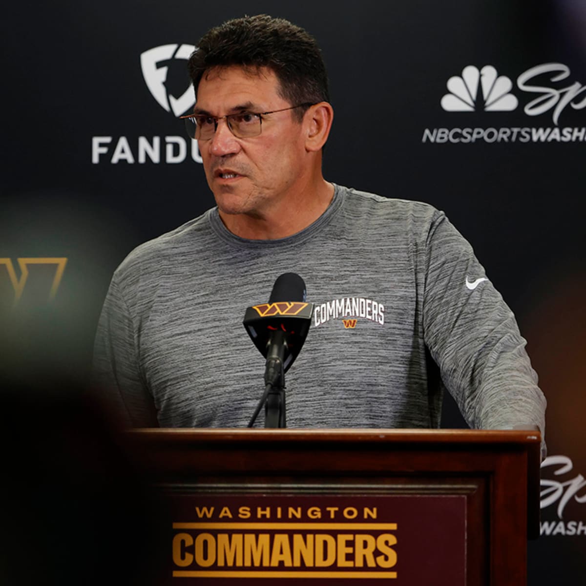 Ron Rivera defends decision to use disgraced Panthers owner as rallying  cheer